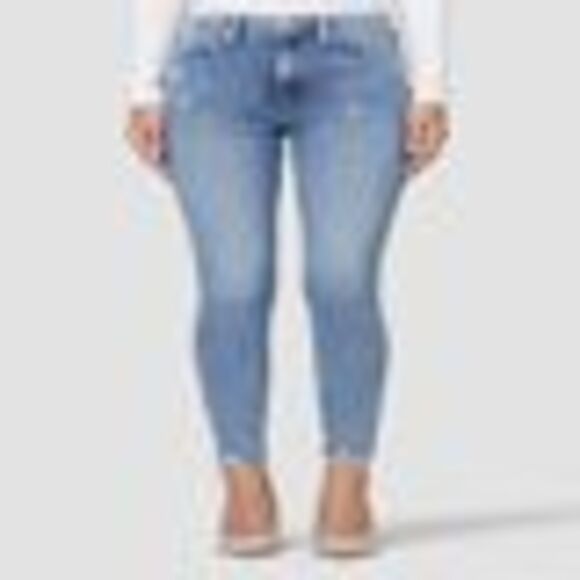 Hudson Jeans Barbara High Waist Distressed Super Skinny Jeans In Master - Picture 3 of 3